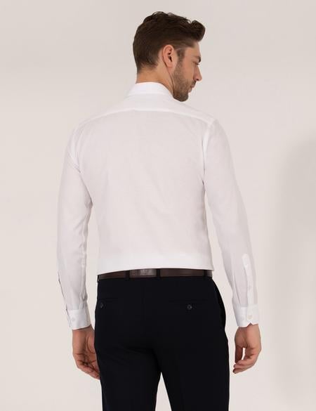 Beyaz Slim Fit Uzun Kollu Gömlek - 50269449024