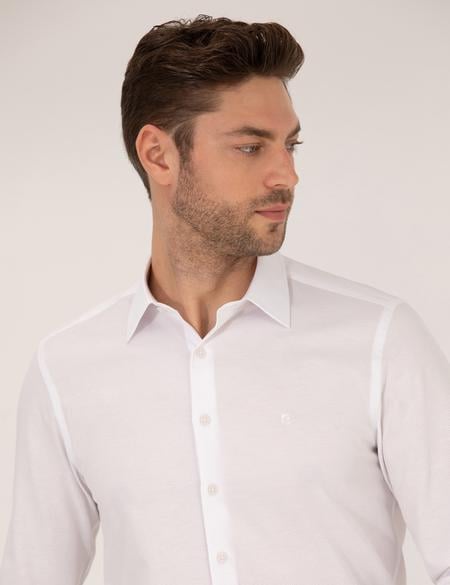 Beyaz Slim Fit Uzun Kollu Gömlek - 50269449024