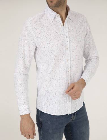 Pembe Slim Fit Uzun Kollu Gömlek