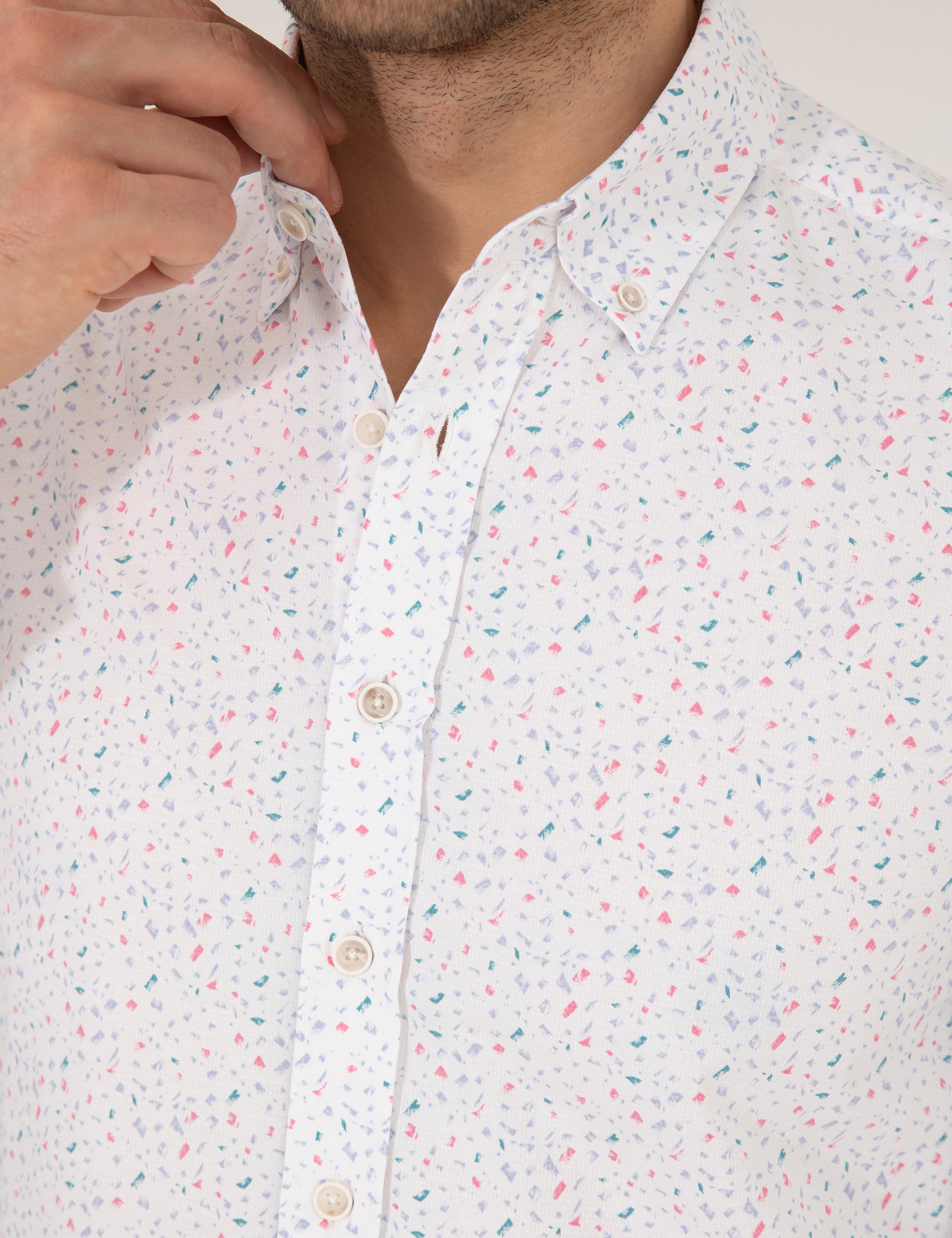 Pierre Cardin Pembe Slim Fit Uzun Kollu Gömlek görsel 7