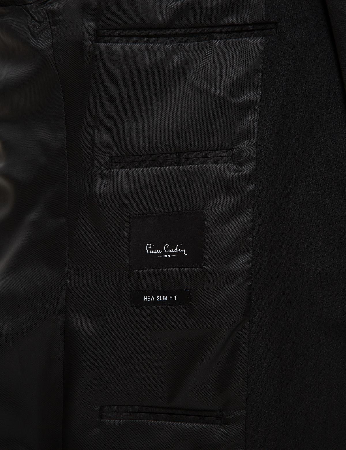 Siyah Ex.Slim Fit Yelekli Smokin Damatlık - 50224051047