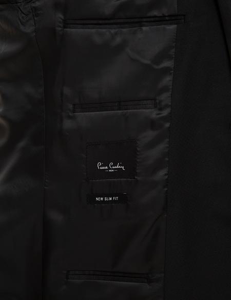 Siyah Ex.Slim Fit Yelekli Smokin Damatlık - 50224051047