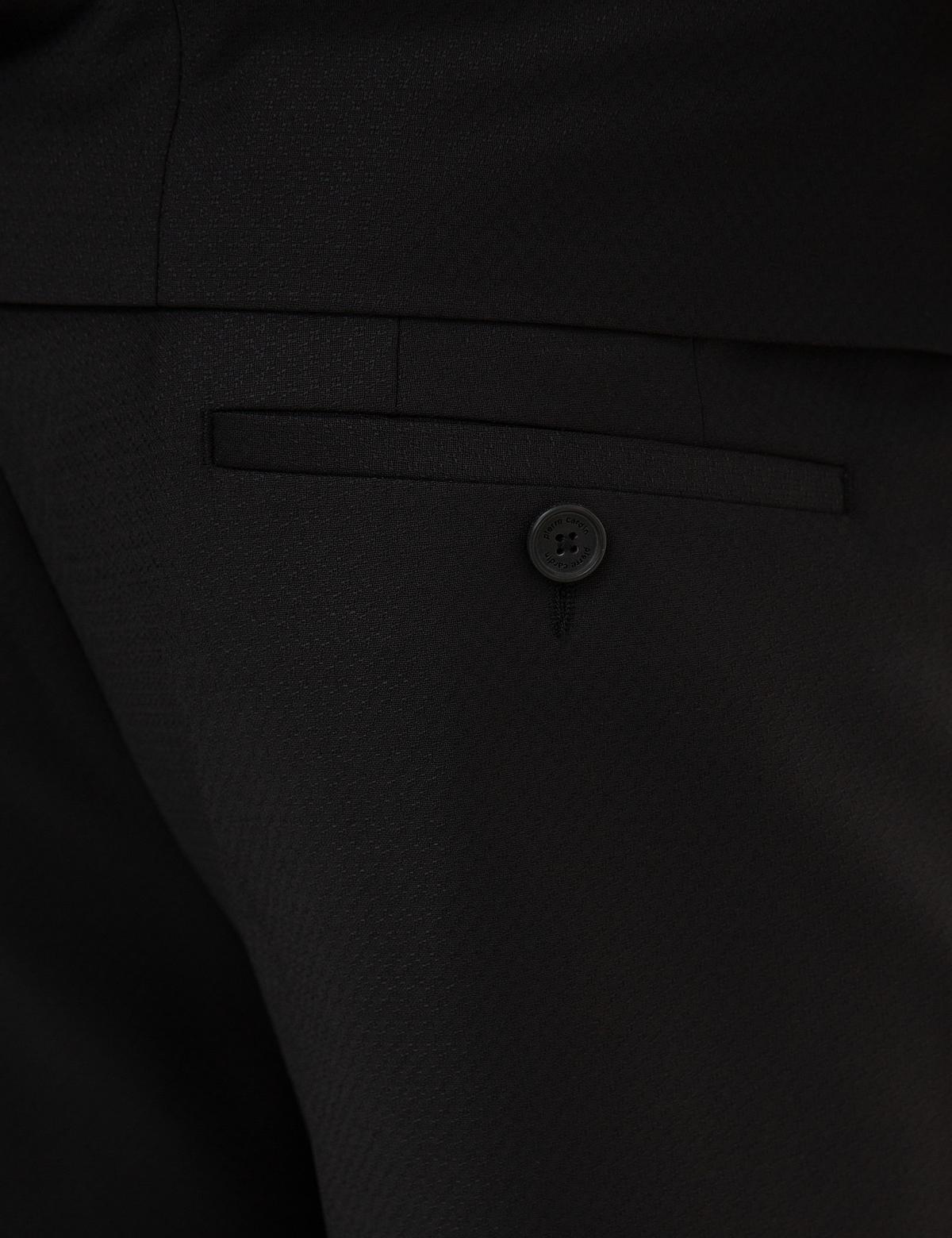 Siyah Ex.Slim Fit Yelekli Smokin Damatlık - 50224051047