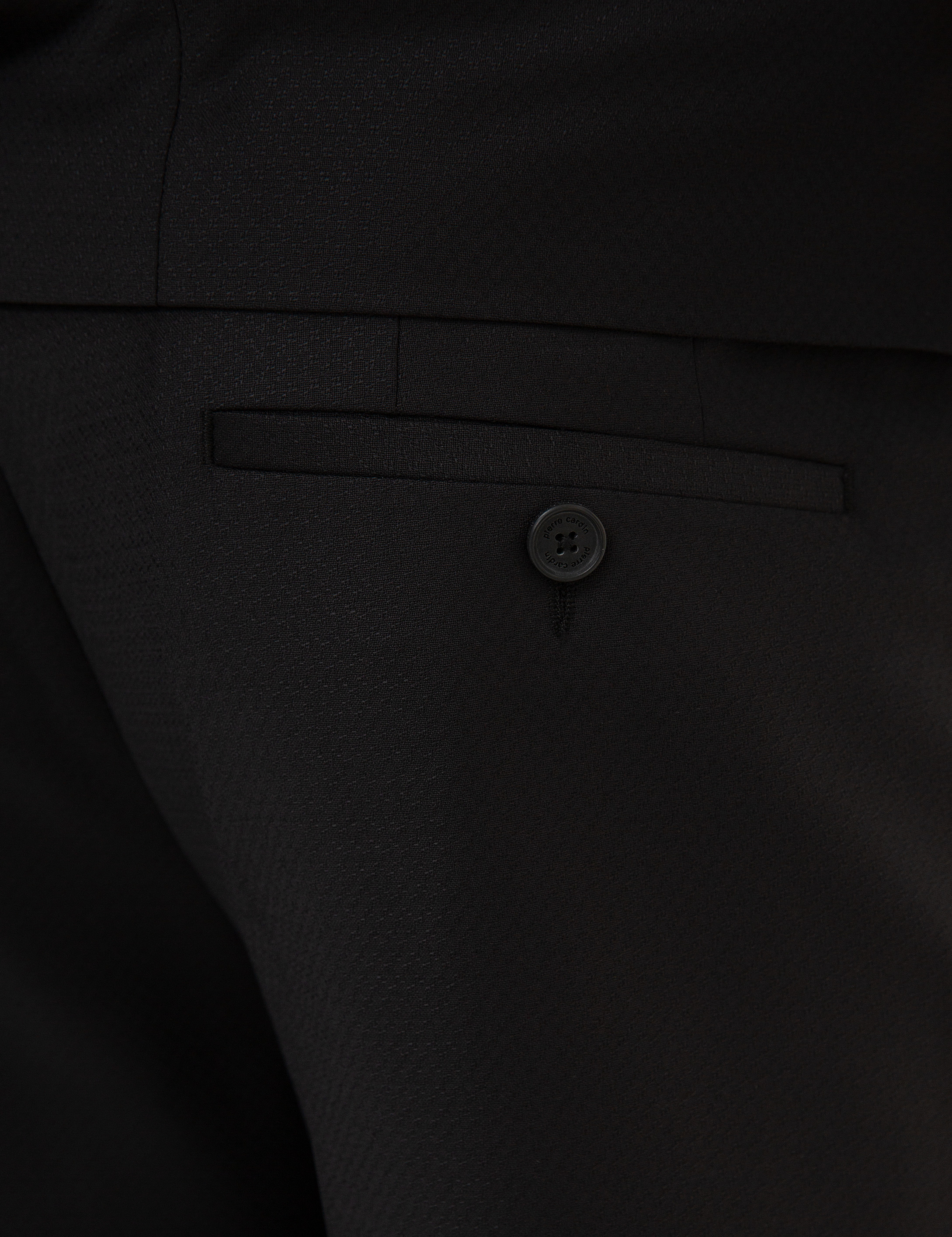 Siyah Ex.Slim Fit Yelekli Smokin Damatlık - Image 6