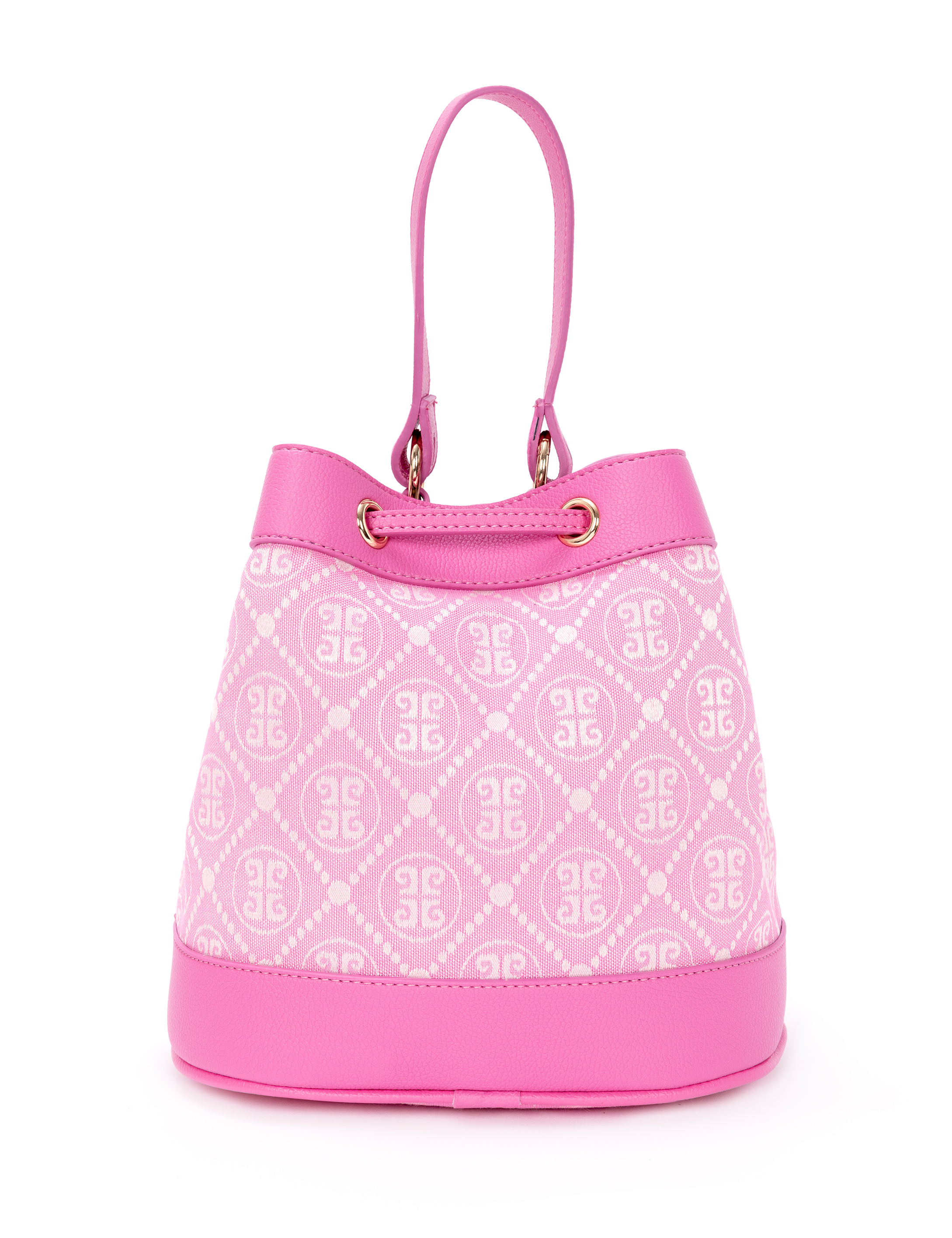 Koyu Pembe Büzgülü Çanta - Image 4