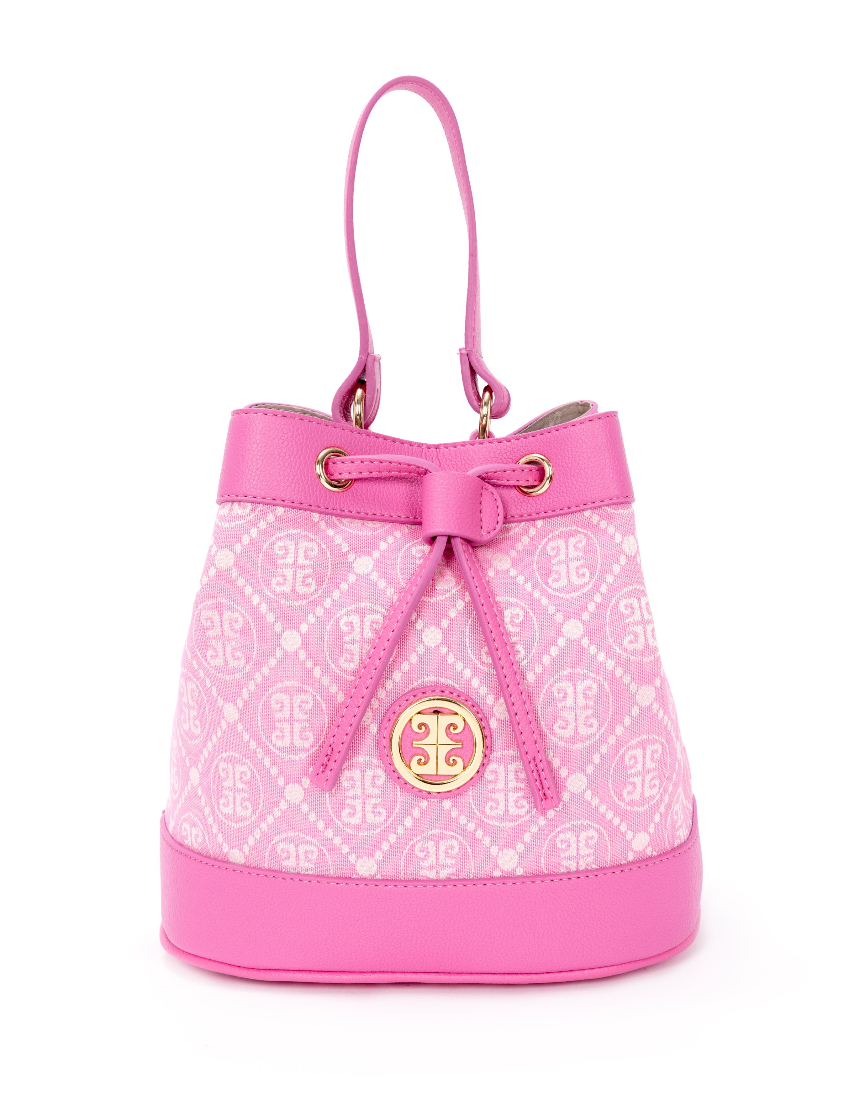 Koyu Pembe Büzgülü Çanta