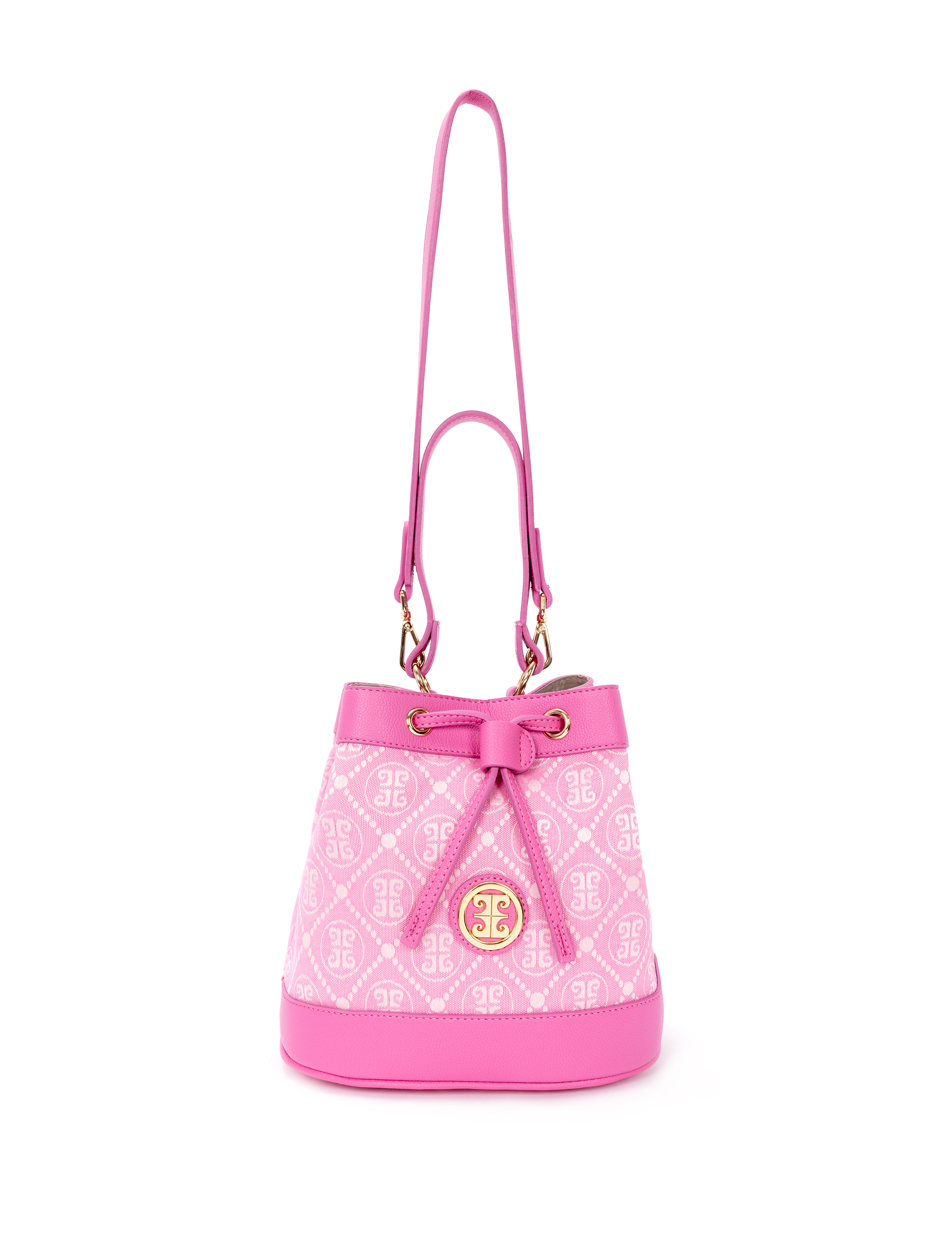 Koyu Pembe Büzgülü Çanta - Image 5