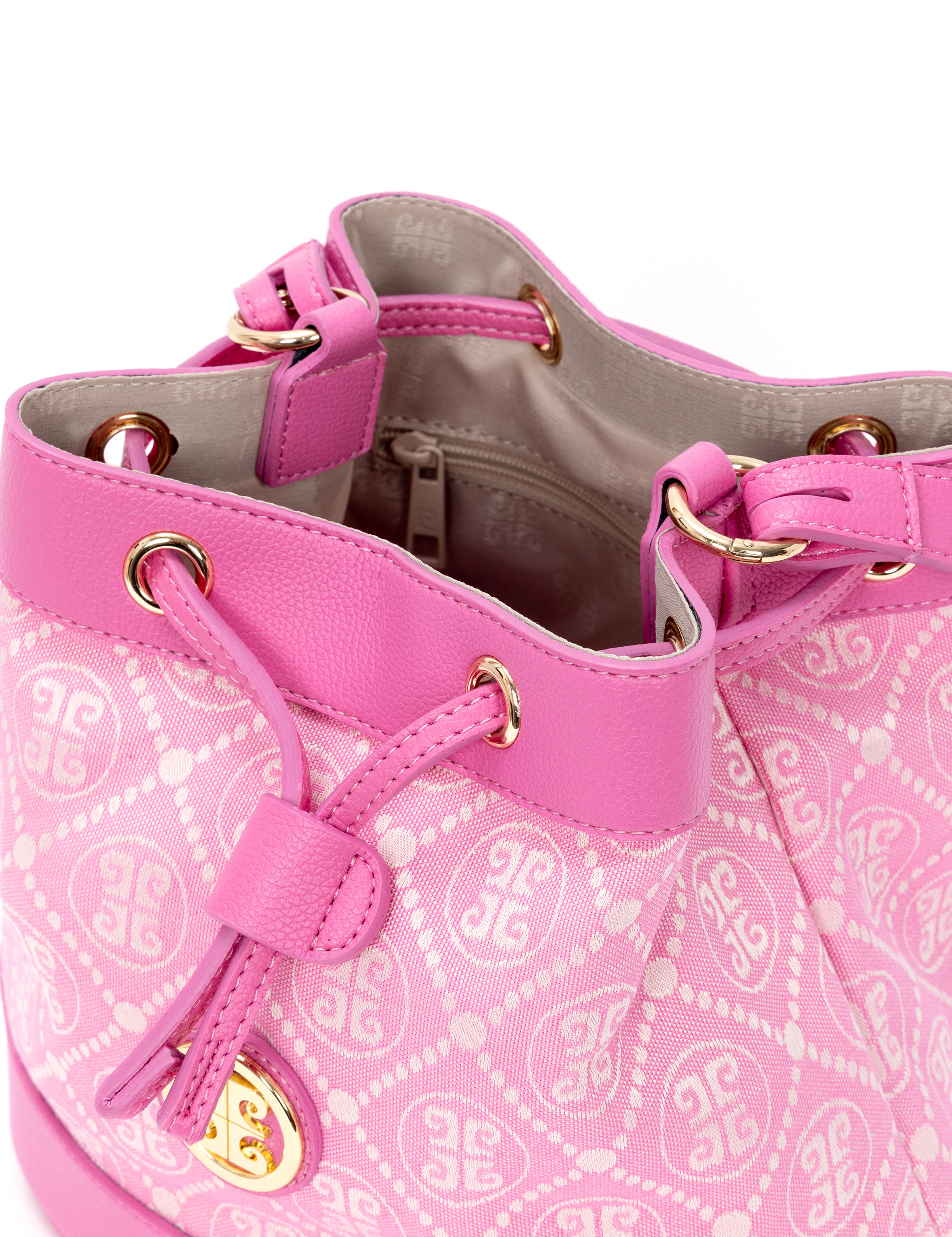 Koyu Pembe Büzgülü Çanta - Image 6