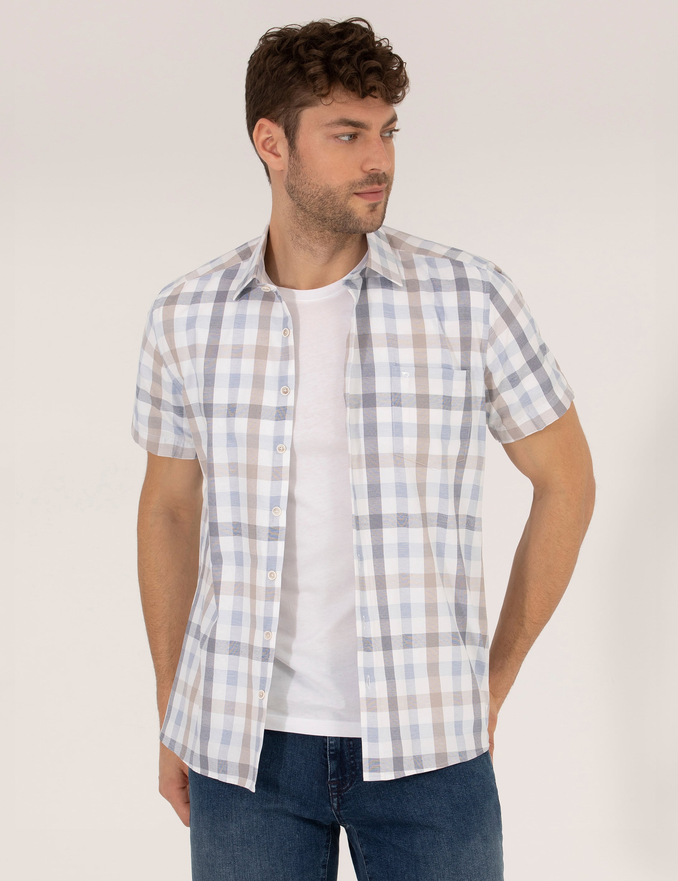Mavi Regular Fit Kısa Kollu Gömlek