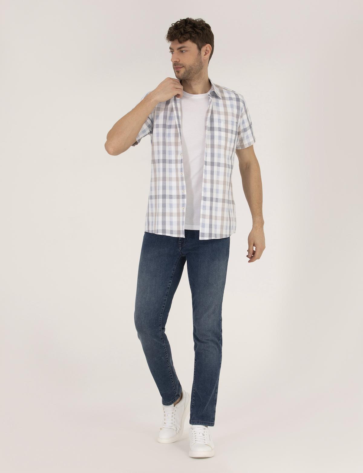 Mavi Regular Fit Kısa Kollu Gömlek - 50255248009