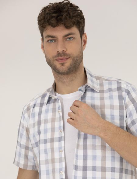 Mavi Regular Fit Kısa Kollu Gömlek - 50255248009