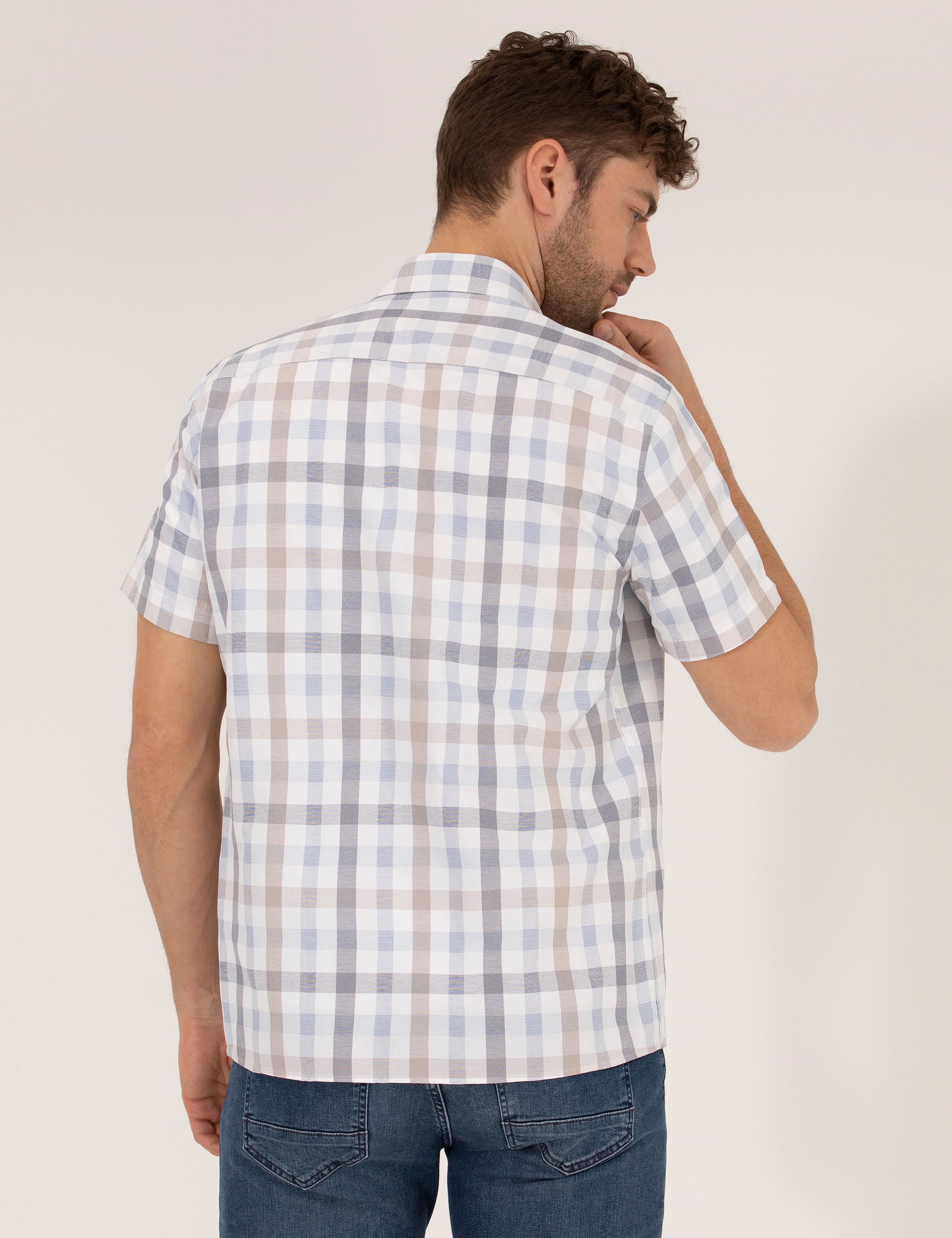 Mavi Regular Fit Kısa Kollu Gömlek