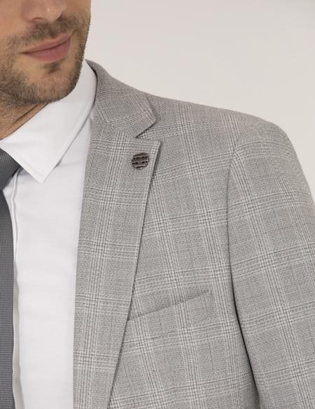 Gri Süper Slim Takım Elbise - 50261782002