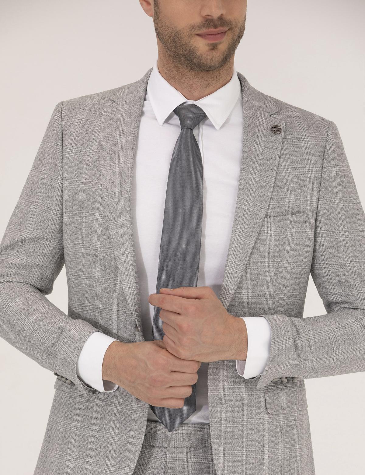 Gri Süper Slim Takım Elbise - 50261782002