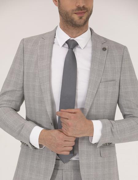 Gri Süper Slim Takım Elbise - 50261782002