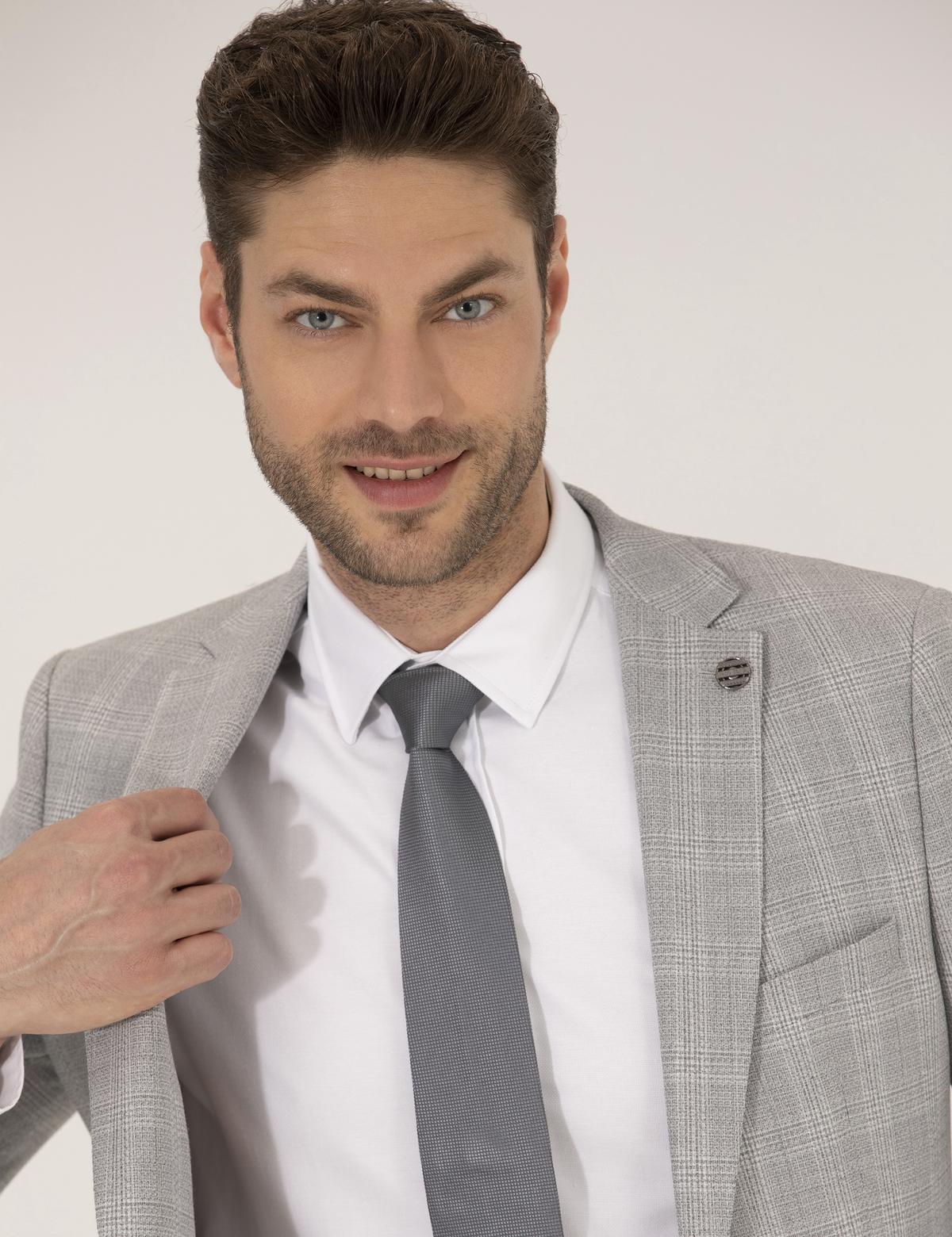 Gri Süper Slim Takım Elbise - 50261782002