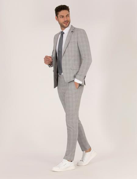 Gri Süper Slim Takım Elbise - 50261782002