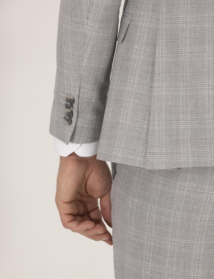 Gri Süper Slim Takım Elbise