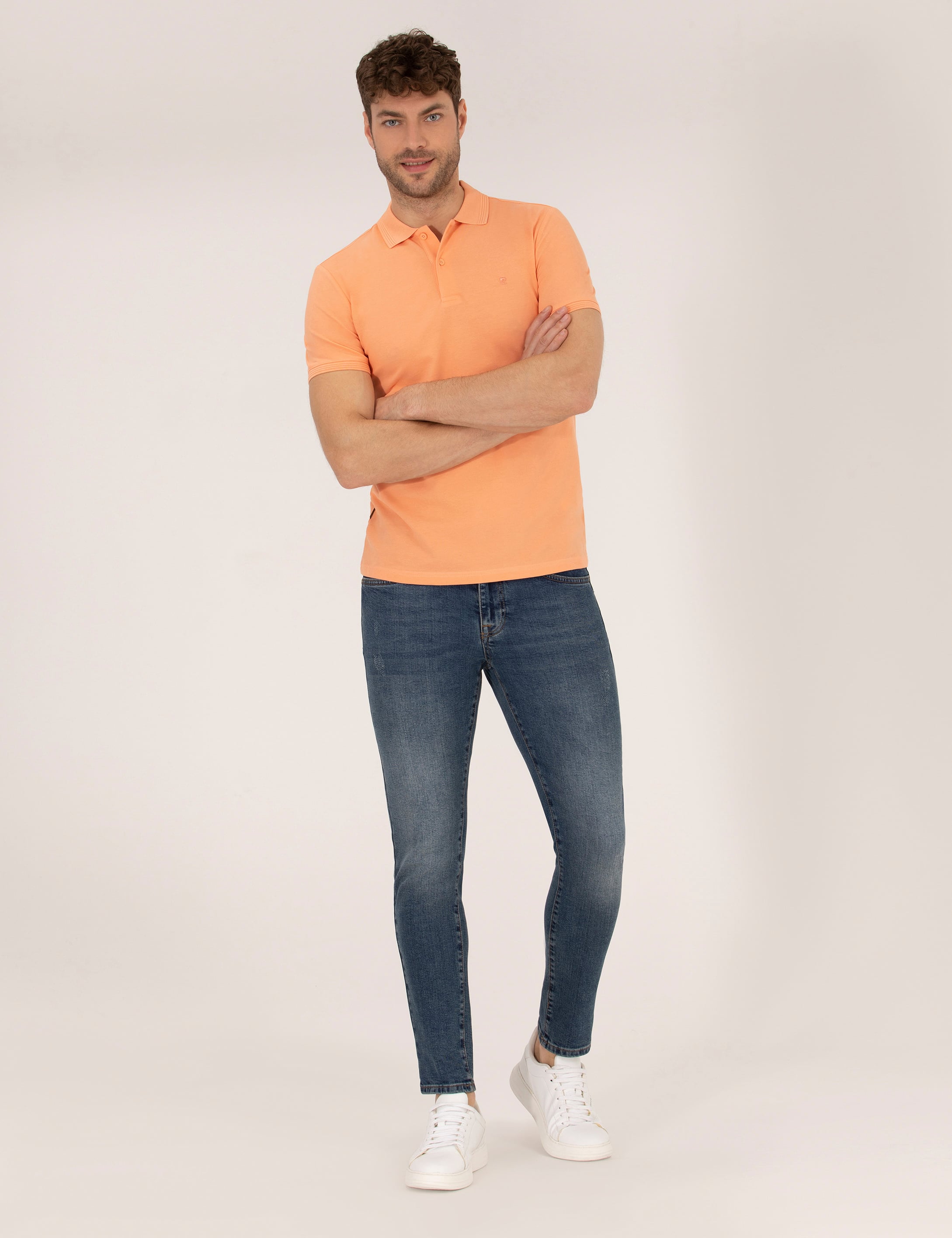 Somon Slim Fit Polo Yaka Basic Tişört