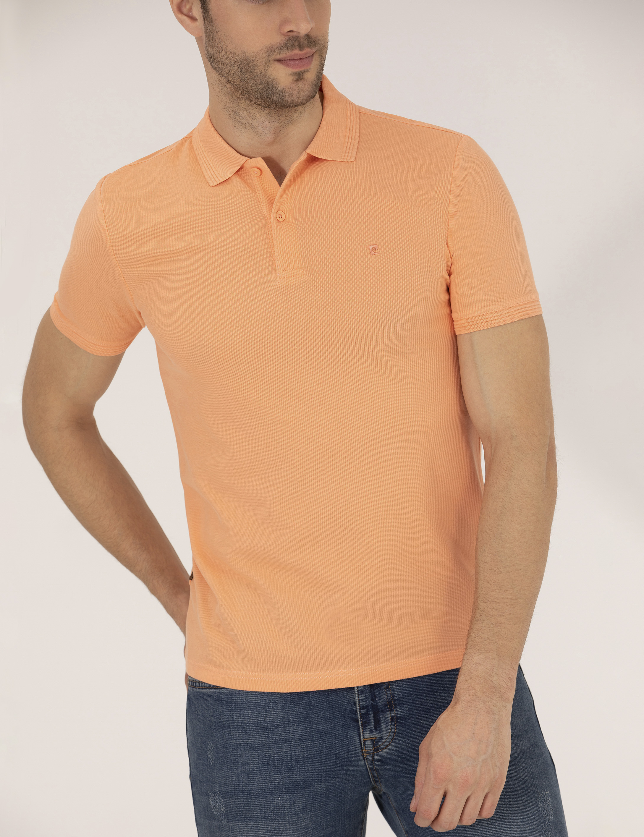 Somon Slim Fit Polo Yaka Basic Tişört - Image 6