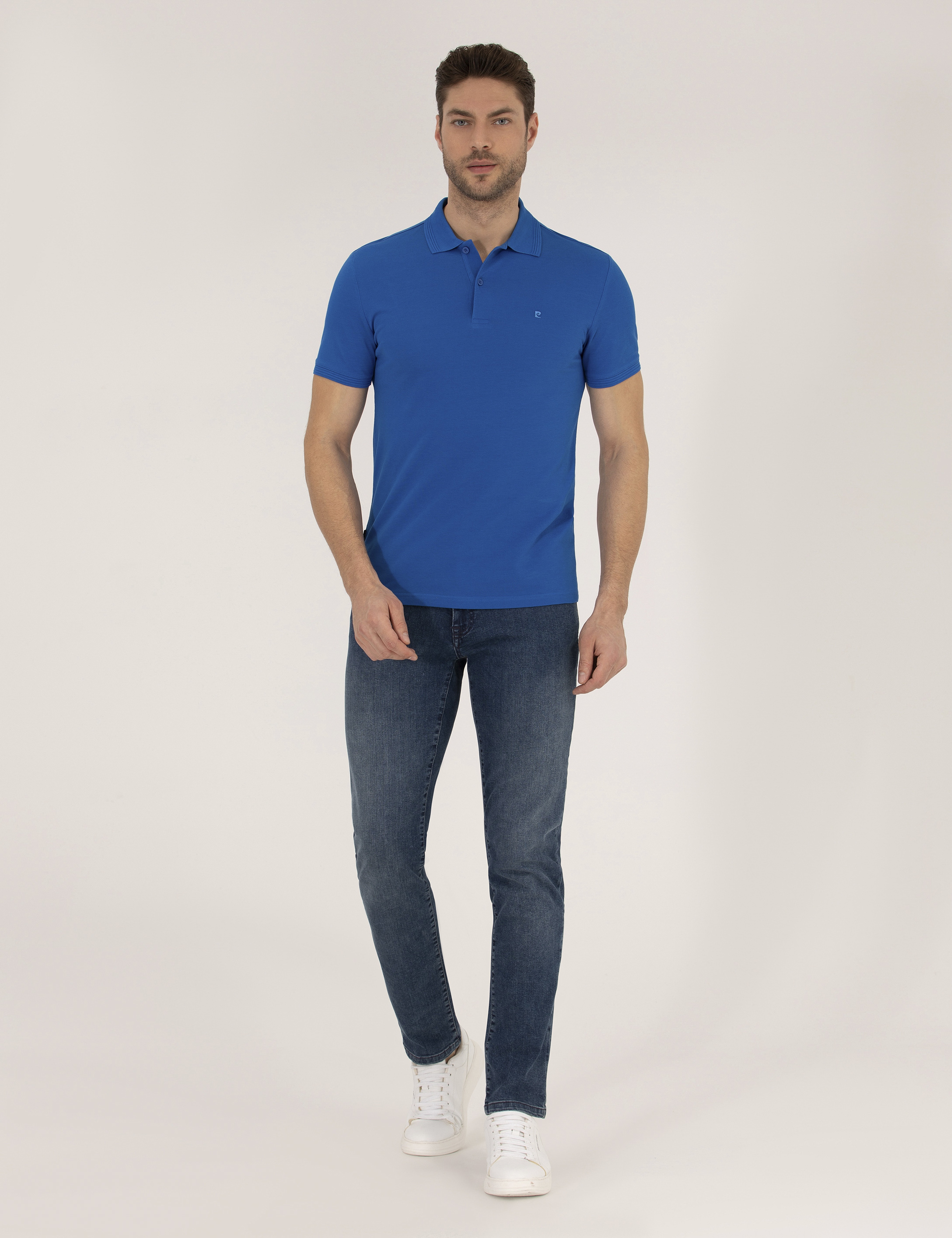Sax Slim Fit Polo Yaka Basic Tişört - Image 4