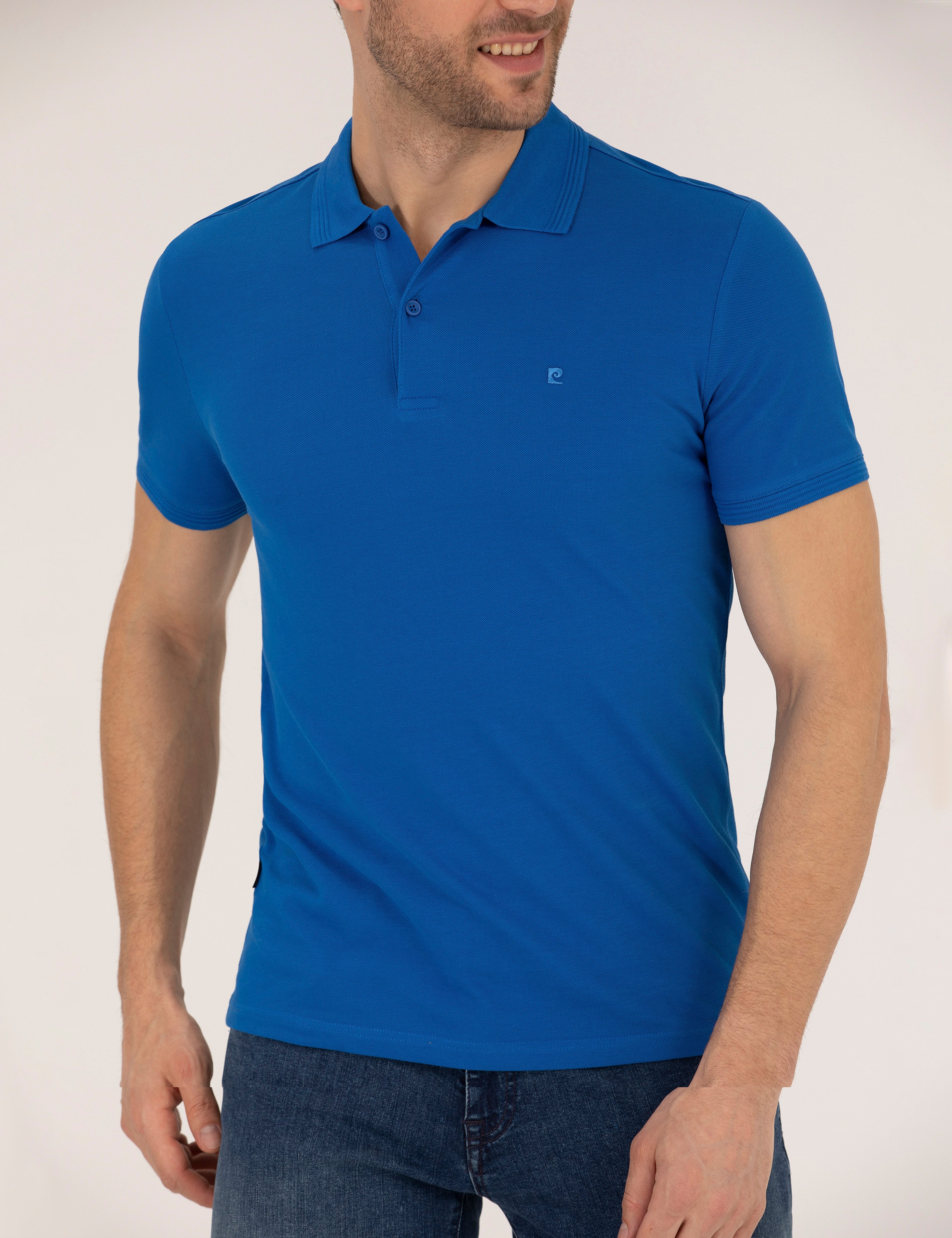 Sax Slim Fit Polo Yaka Basic Tişört - Image 6