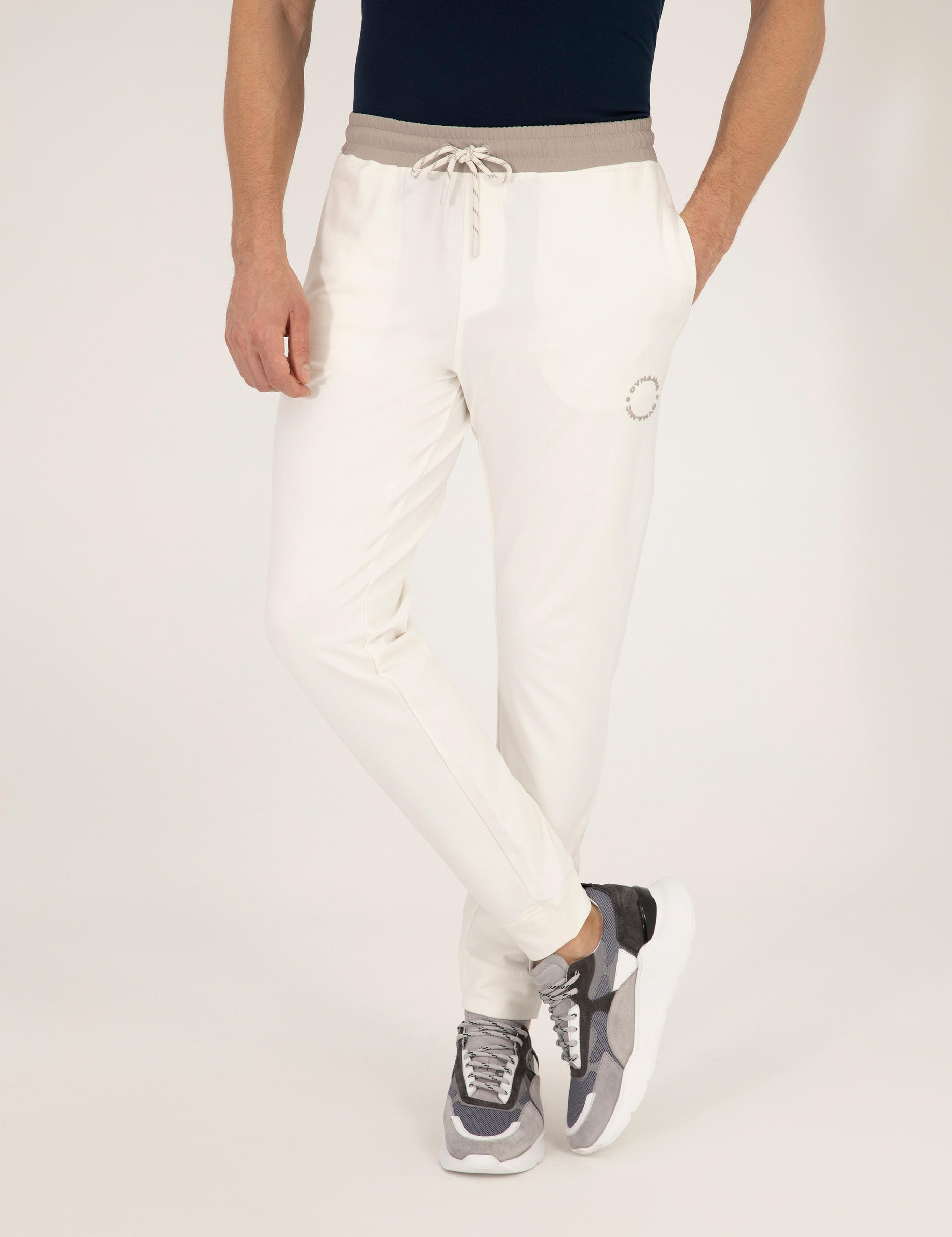 Ekru Slim Fit Eşofman Altı