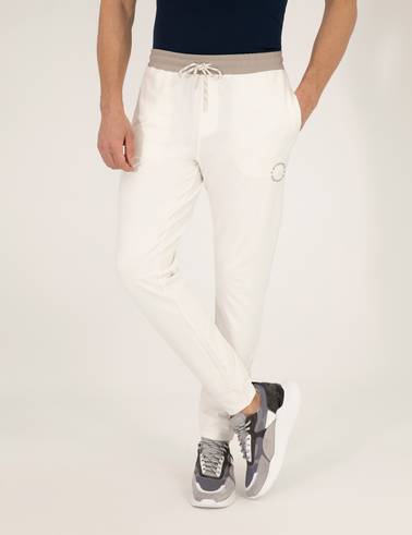 Ekru Slim Fit Eşofman Altı