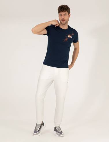 Ekru Slim Fit Eşofman Altı