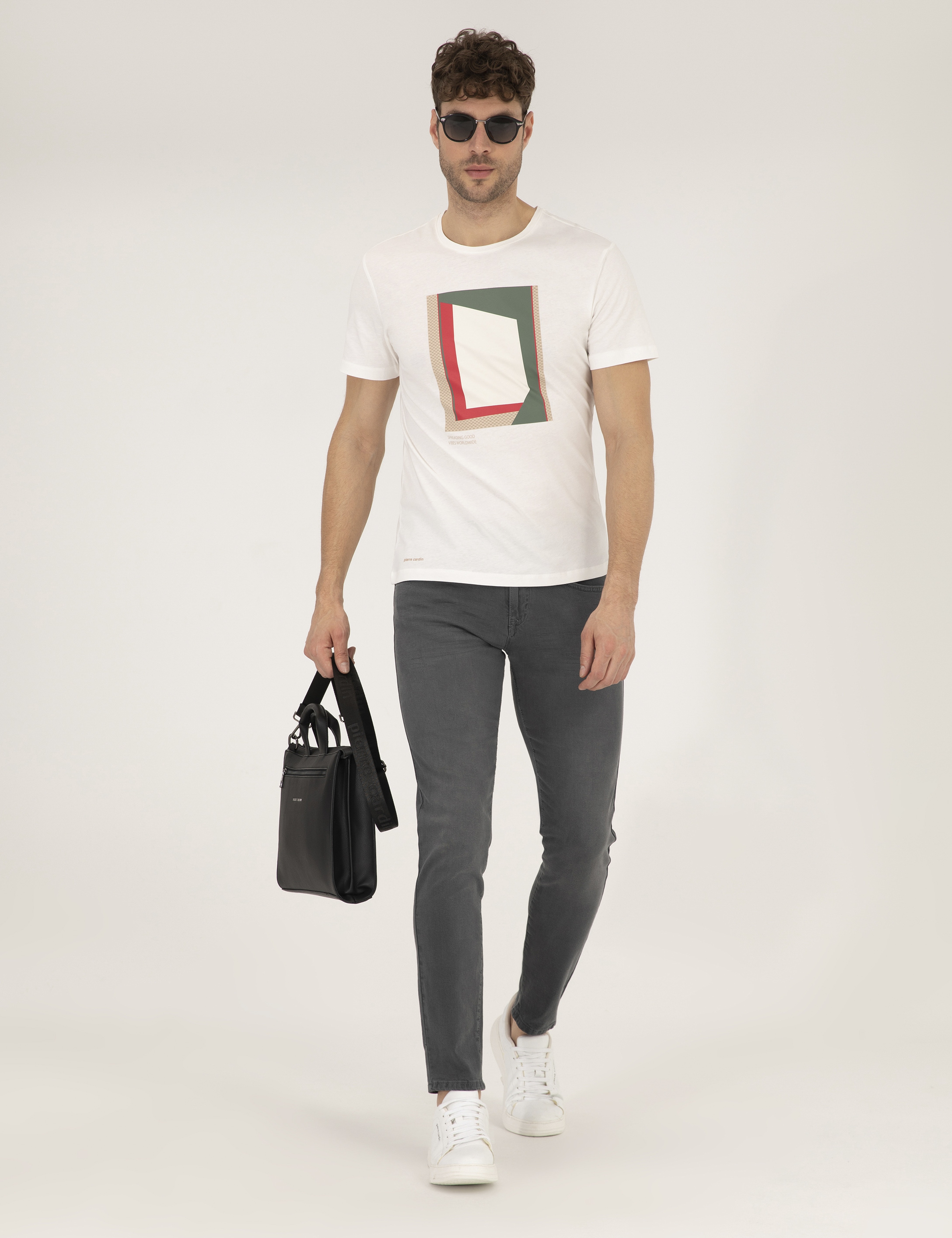 Koyu Gri Slim Fit Jean Pantolon - Image 3