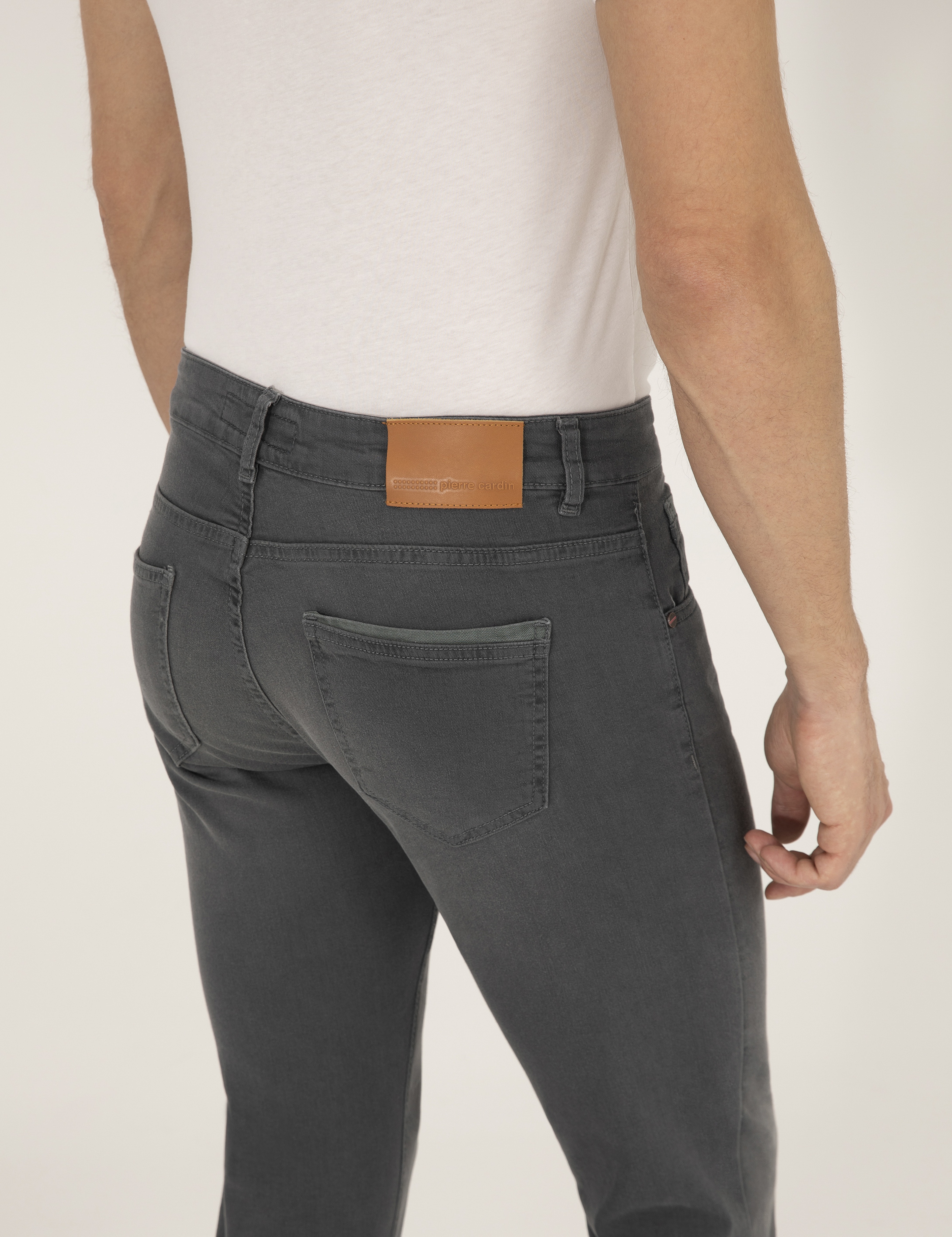 Koyu Gri Slim Fit Jean Pantolon - Image 7