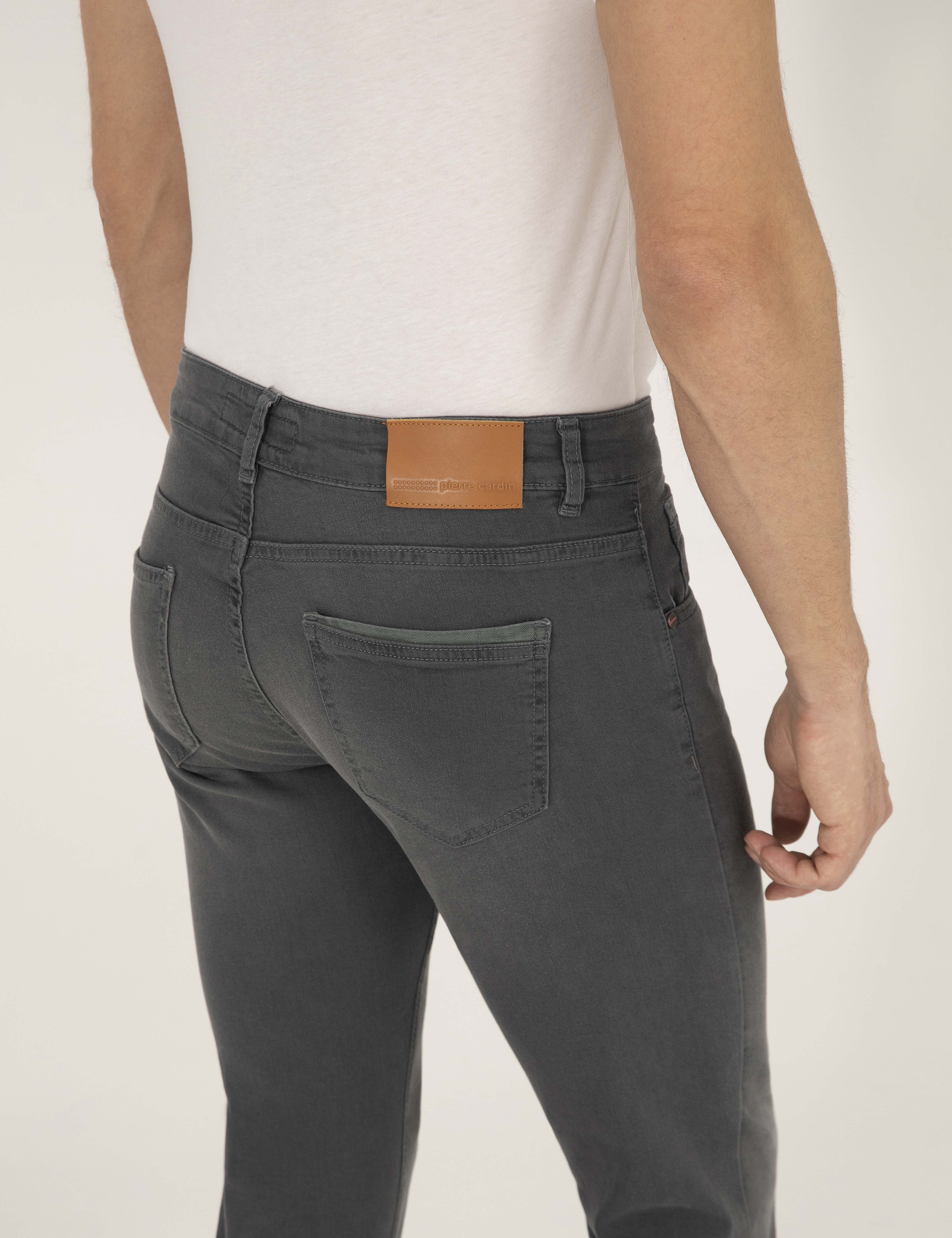 Koyu Gri Slim Fit Jean Pantolon