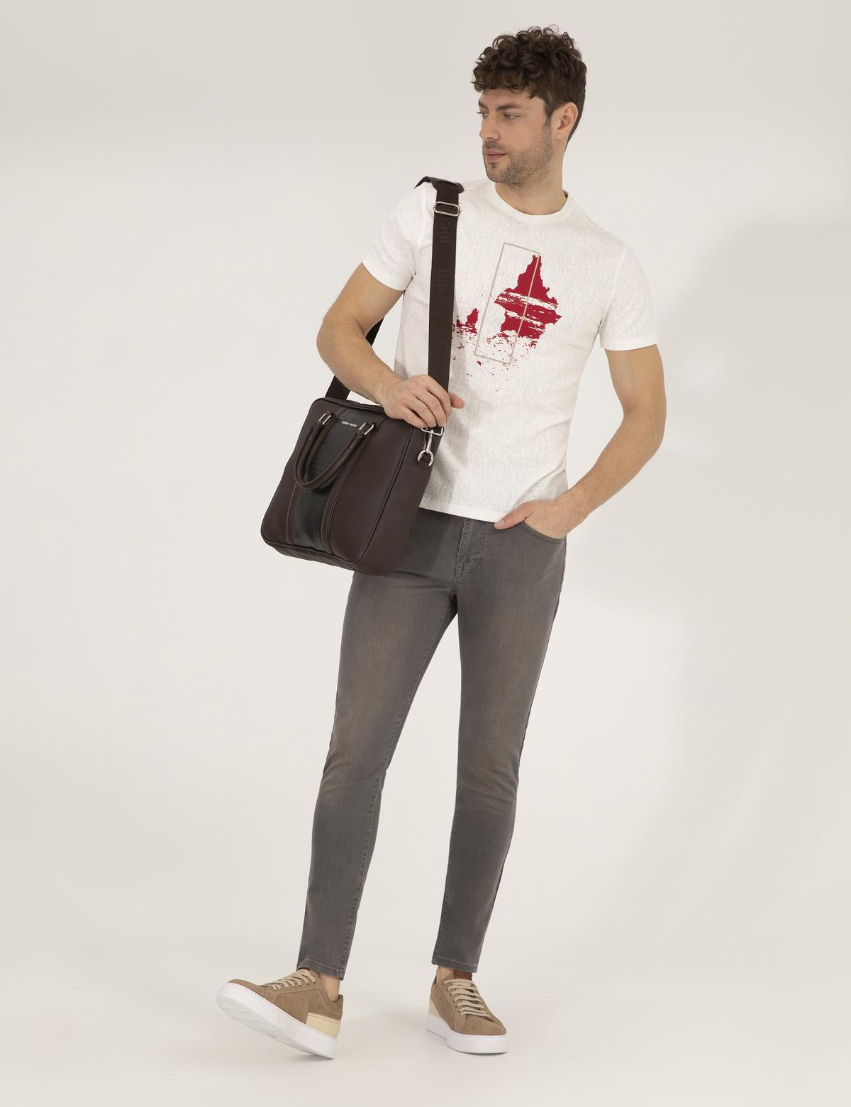 Koyu Gri Slim Fit Jean Pantolon - 50265297062