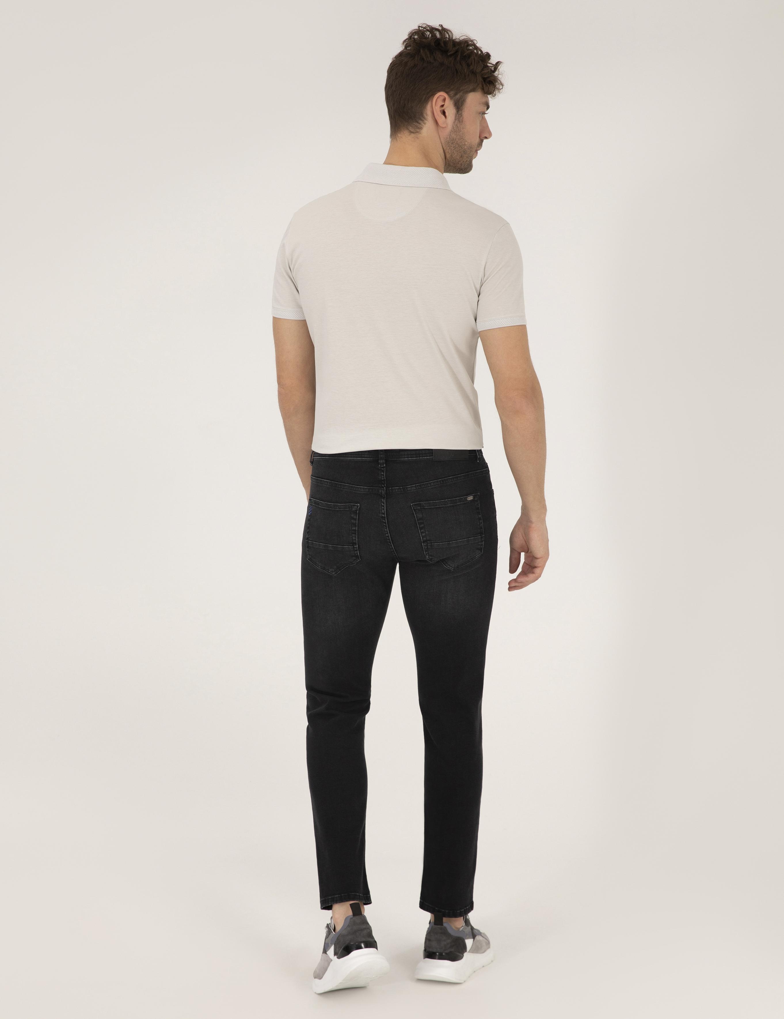Siyah Slim Fit Jean Pantolon