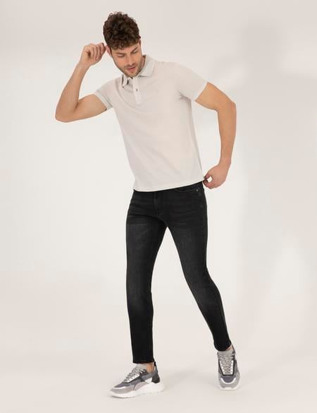 Siyah Slim Fit Jean Pantolon - 50265314054