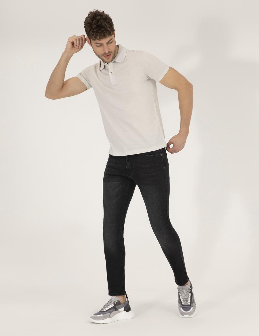 Siyah Slim Fit Jean Pantolon