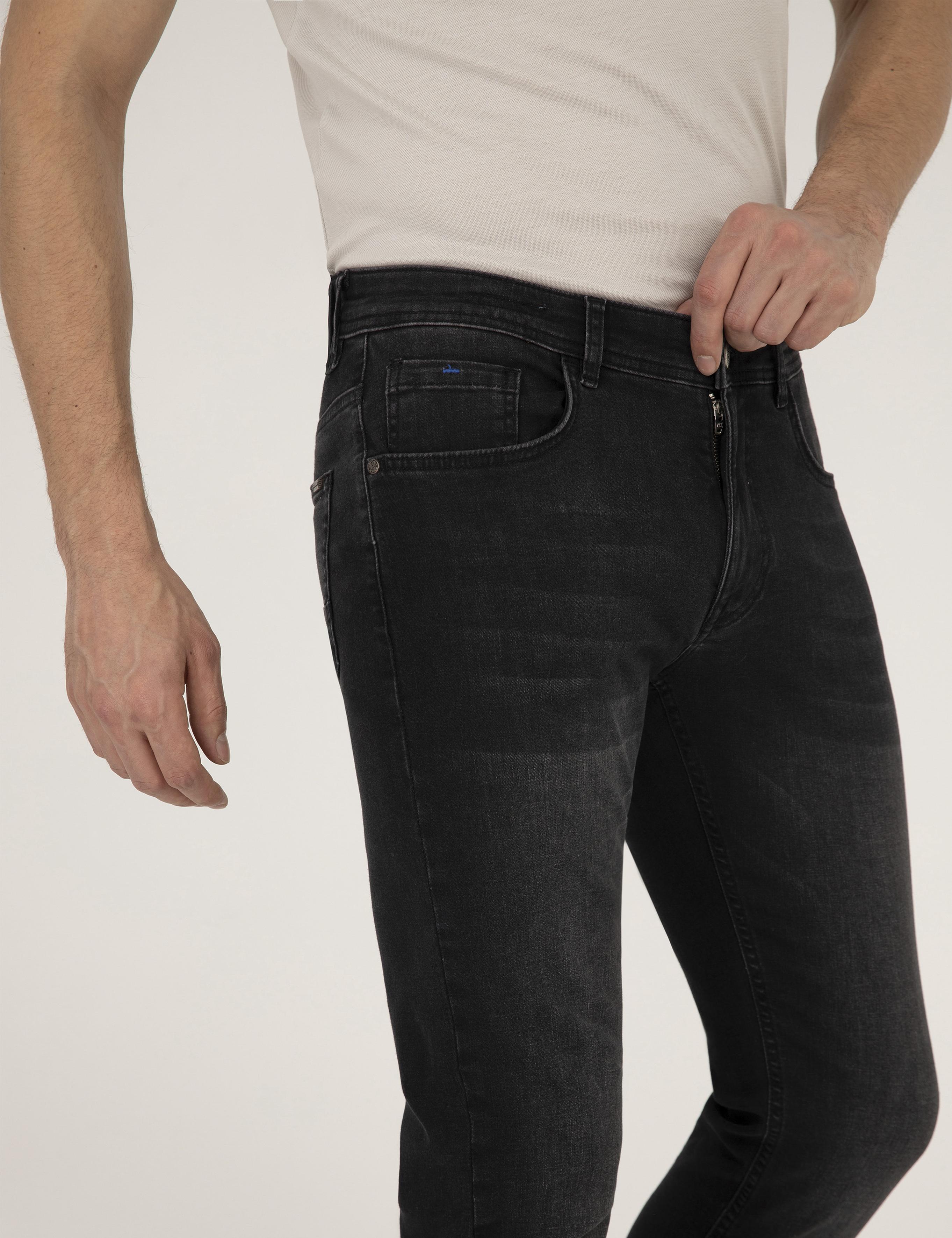 Siyah Slim Fit Jean Pantolon