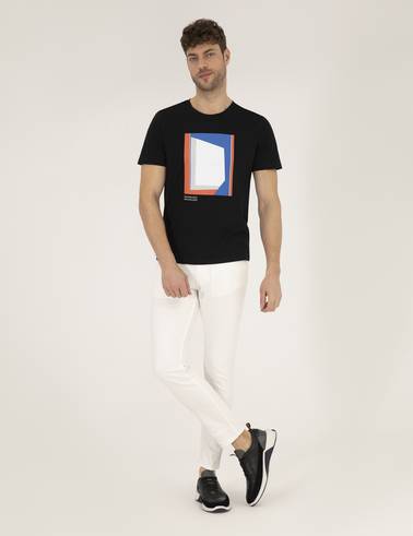 Ekru Slim Fit Jean Pantolon
