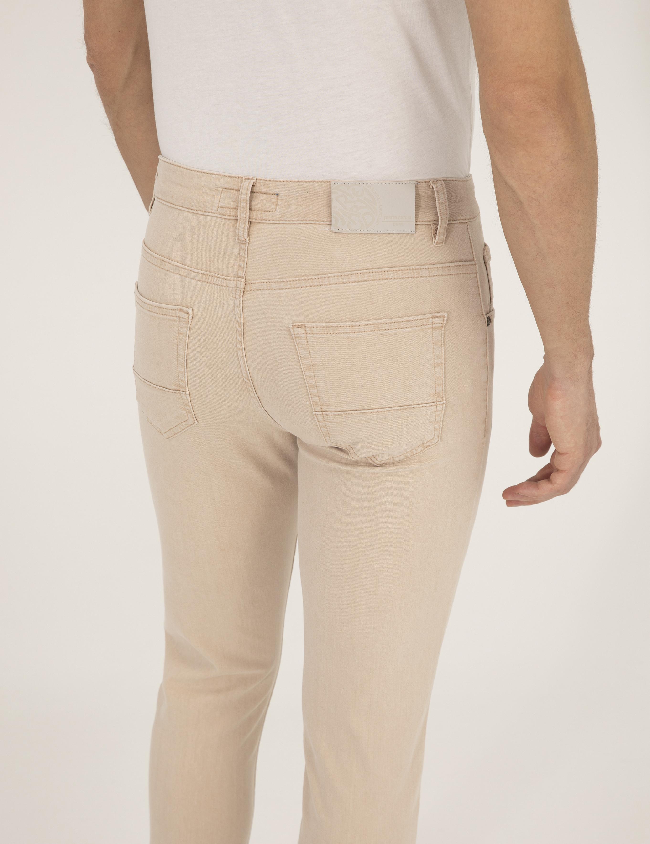 Bej Slim Fit Jean Pantolon