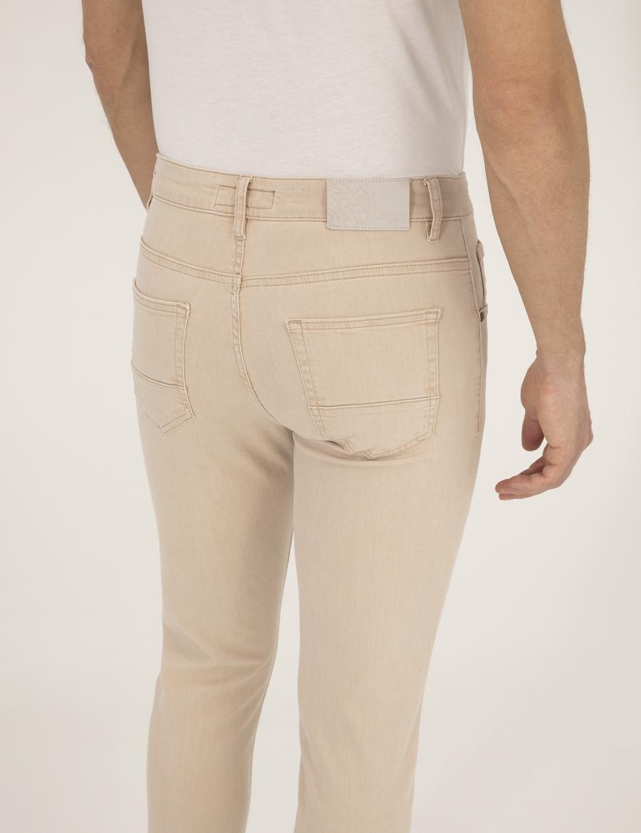 Bej Slim Fit Jean Pantolon