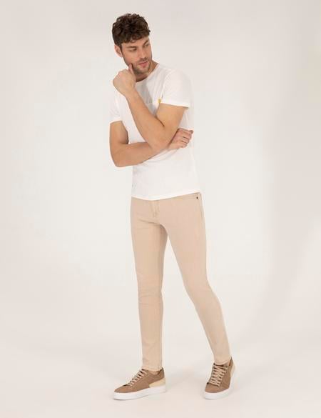 Bej Slim Fit Jean Pantolon - 50267820108