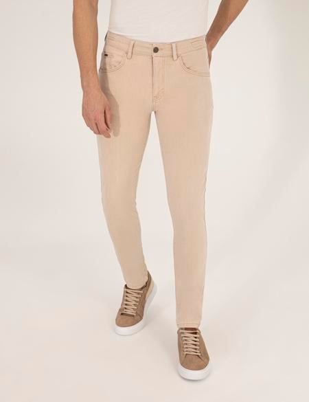 Bej Slim Fit Jean Pantolon - 50267820108