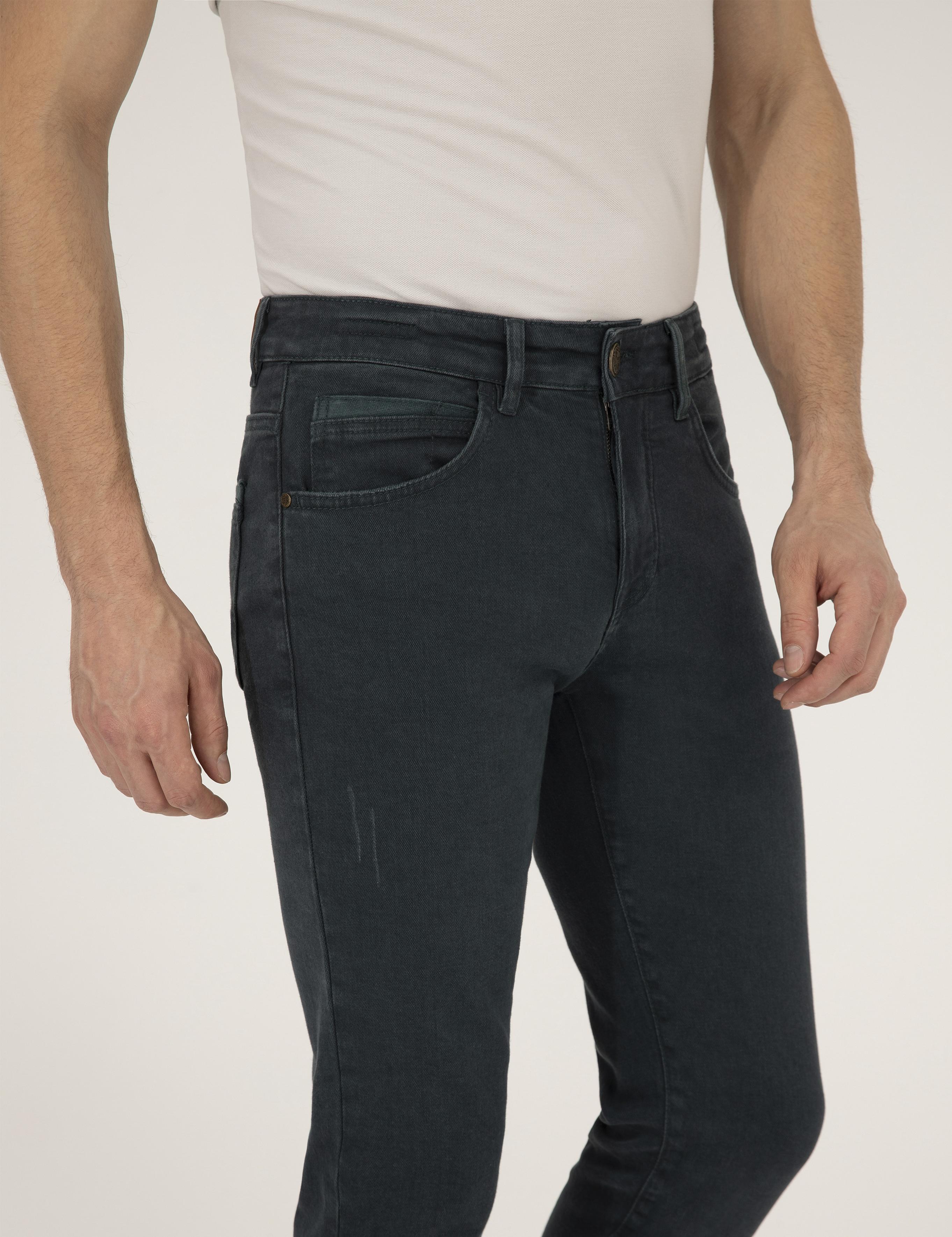 Koyu Yeşil Slim Fit Jean Pantolon