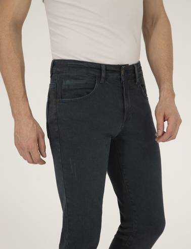 Koyu Yeşil Slim Fit Jean Pantolon