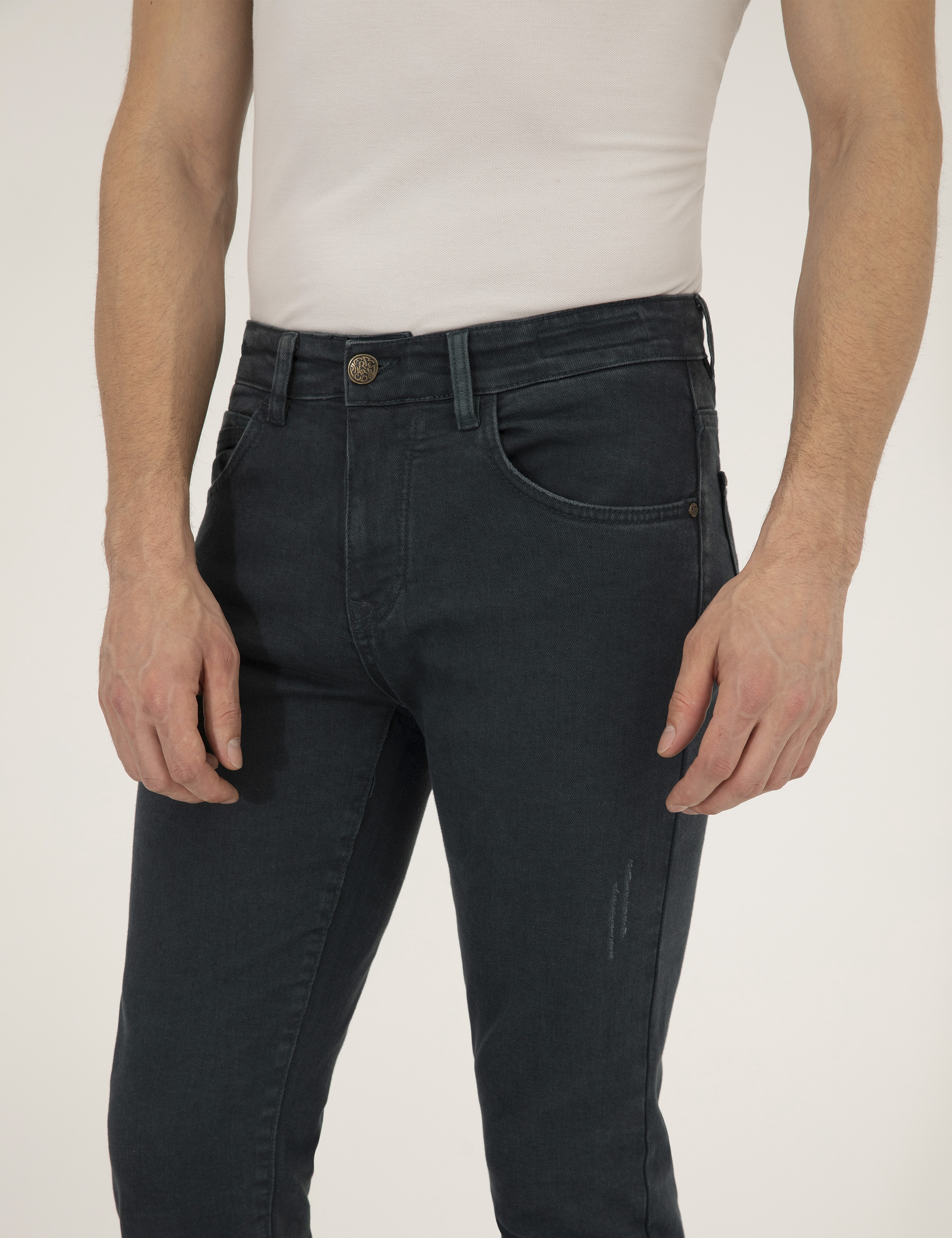 Koyu Yeşil Slim Fit Jean Pantolon