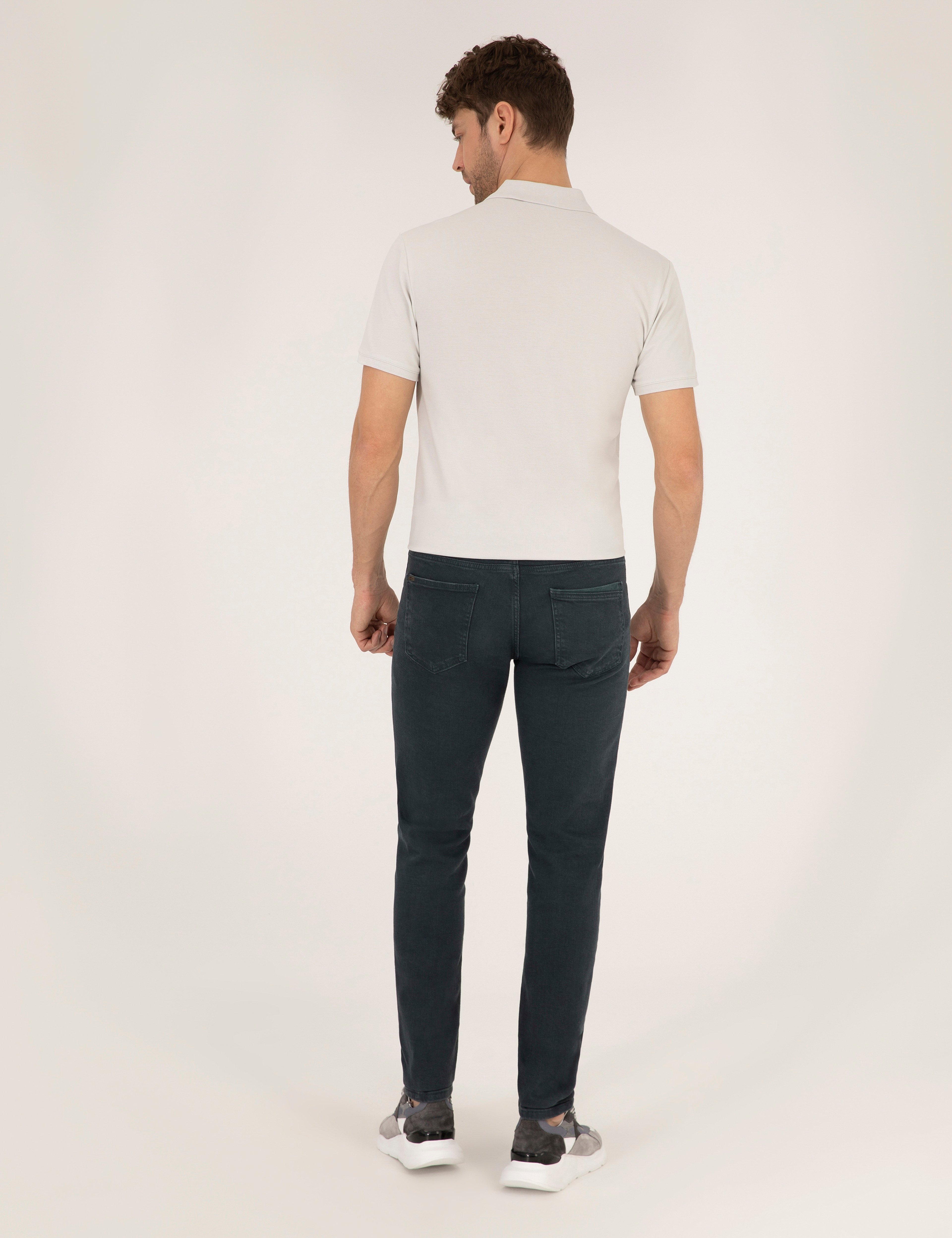Koyu Yeşil Slim Fit Jean Pantolon - Image 4