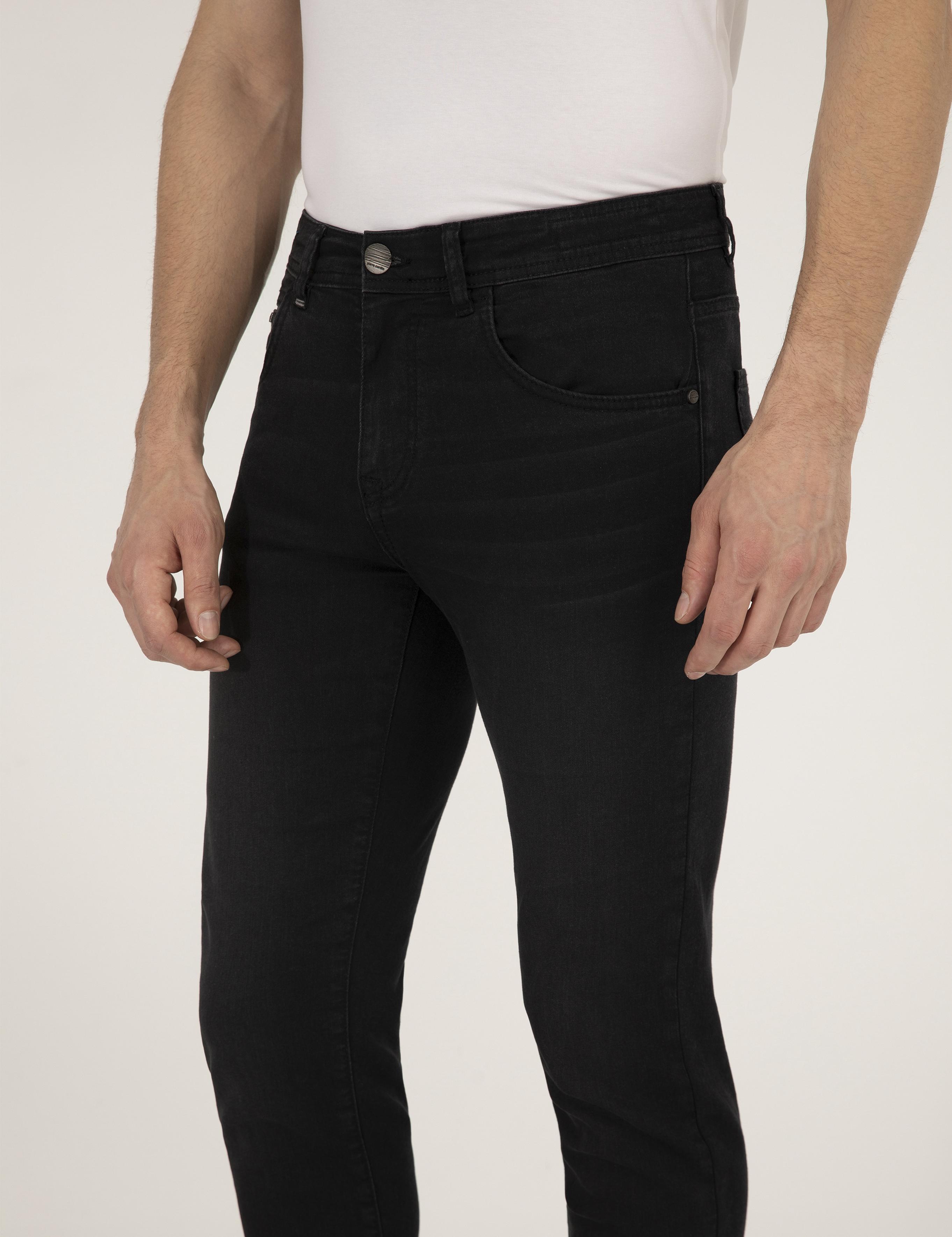 Antrasit Slim Fit Jean Pantolon