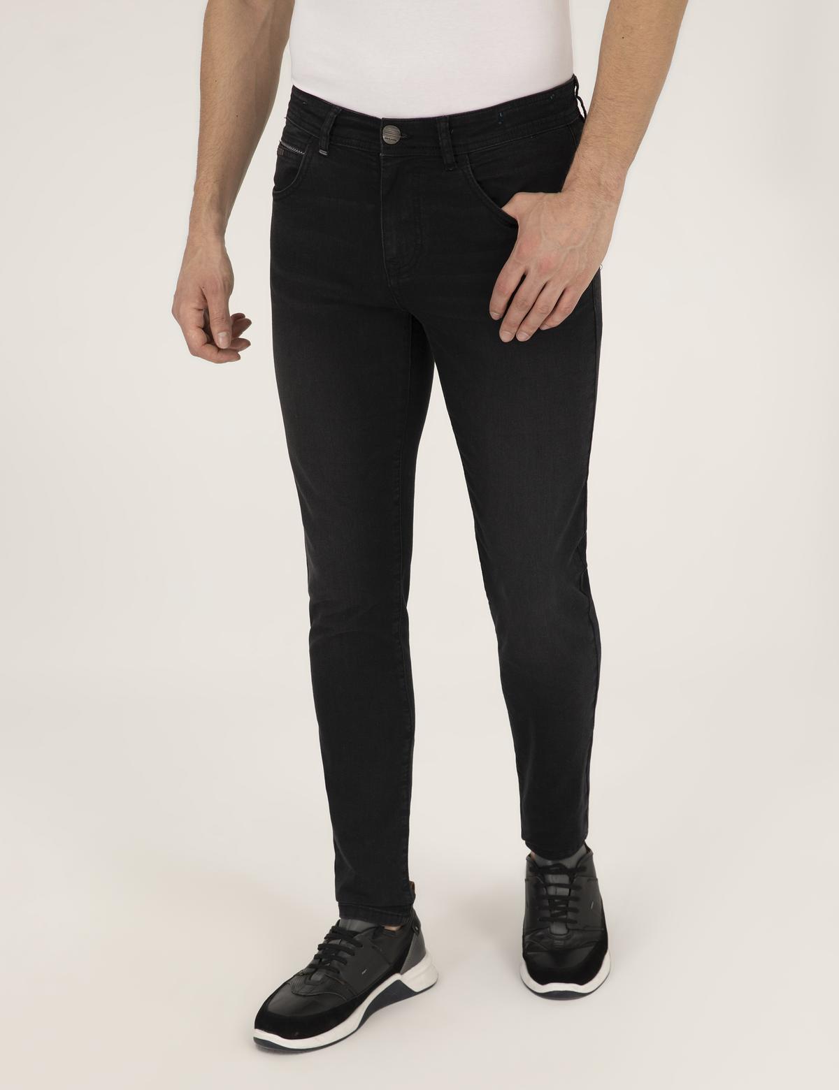 Antrasit Slim Fit Jean Pantolon - 50267831052