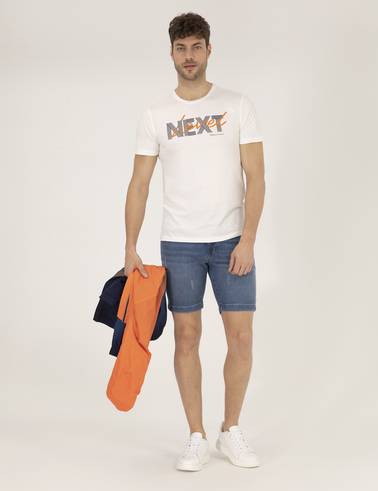 Saks Slim Fit Jean Şort