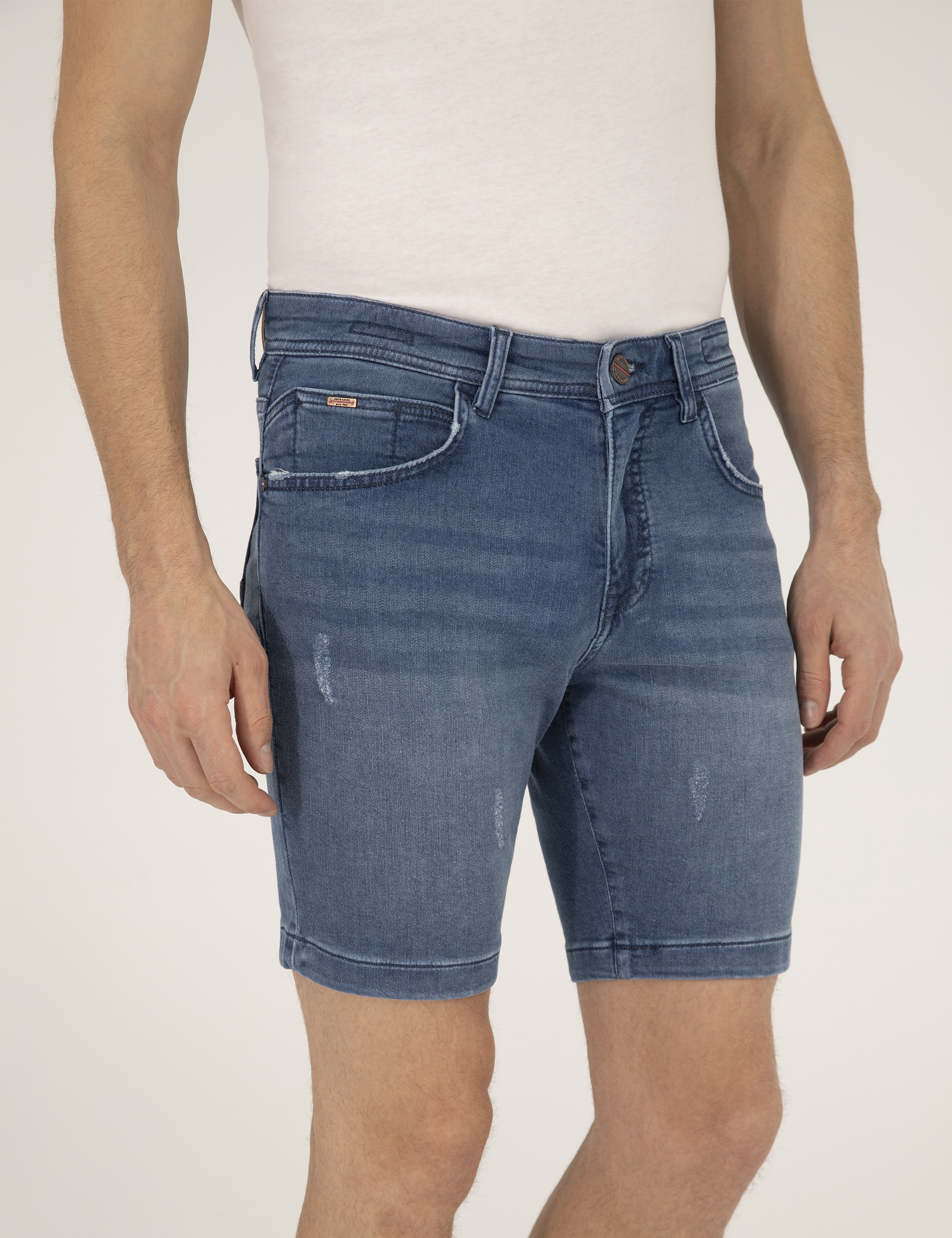 Saks Slim Fit Jean Şort - Image 6